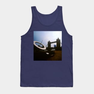 Sun Dial at Tower Bridge, London. Tank Top